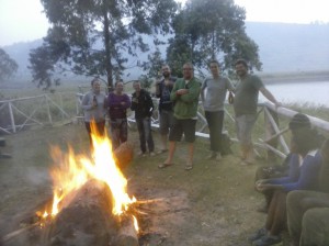 Dinner for the gang african sunset, african adventure, african overland tour
