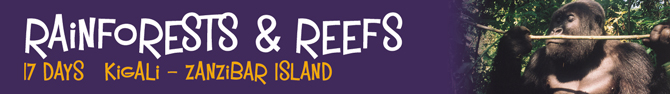 Rainforests and Reefs 18 days Kigali - Zanzibar