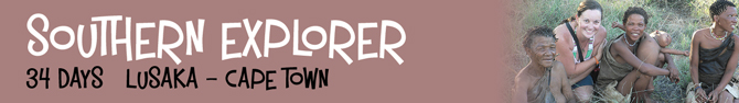 Southern Explorer 32 days Lusaka - Cape Town