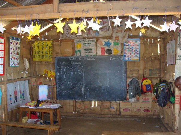 Classroom with whiteboard in school Classroom with whiteboard in school