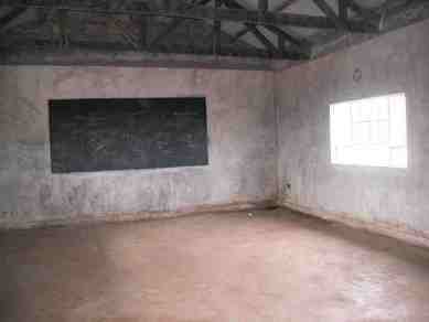 Empty classroom in Kenya Empty classroom in Kenya