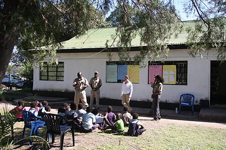 Visiting a local school in Zambia  Visiting a local school in Zambia