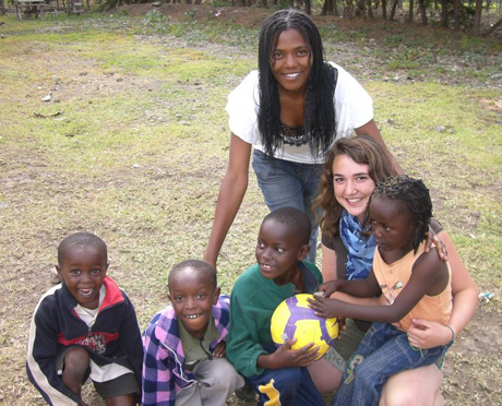 Group of Mad venturers visiting a Kenyan school  Group of Mad venturers visiting a Kenyan school