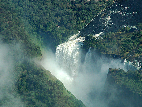 Arial view of Victoria Falls Arial view of Victoria Falls