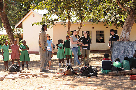 Visting a local orphanage in Victoria falls Visting a local orphanage in Victoria falls
