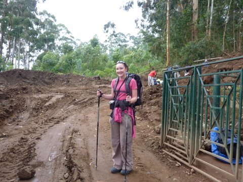 Getting ready to climb Kilimanjaro