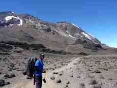 Long hike to the top of Kilimanjaro