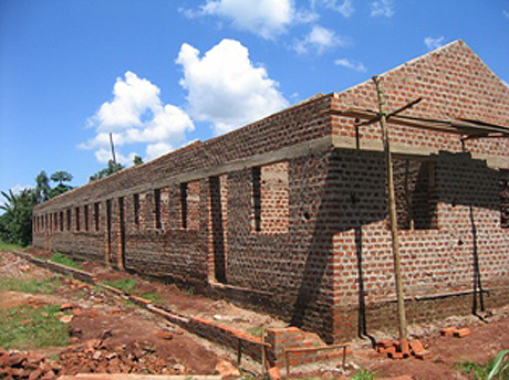 A school building in Uganda  A school building in Uganda